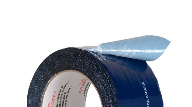 Le Tuck® Tape bleu, conçu spécialement pour les pare-vapeur